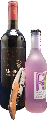 Miniatura 4 de Sacacorchos profesional para camareros, camareros de bar, restaurante, sumiller, abridor de botellas de vino de acero inoxidable y cortador