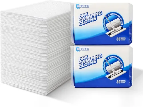 Miniatura 10 de JEBBLAS Recambios desechables para trapeador seco para trapeador de piso, paños de barrido, repuestos de múltiples superficies, 120
