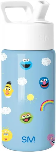 Miniatura 53 de Simple Modern Botella de agua para niños con tapa con pajilla, vaso aislado de acero inoxidable de 14 onzas para niños y a prueba de derrames