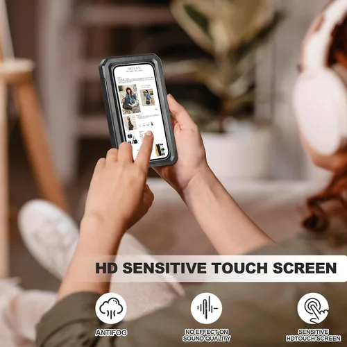 Miniatura 5 de Soporte para teléfono de ducha, resistente al agua, montaje en la pared, rotación de 360°, alta sensibilidad, pantalla táctil, soporte para teléfono