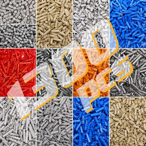 ASTEM Piezas técnicas compatibles con la fricción apretada negra del negro de las piezas sueltas EV3 del perno 1300 del pasador del eje del ladrillo