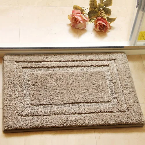 Miniatura 7 de Alfombra de baño de felpa súper suave para baño, alfombra de baño gruesa antideslizante para interiores, alfombra de ducha para baño, bañera, Azul