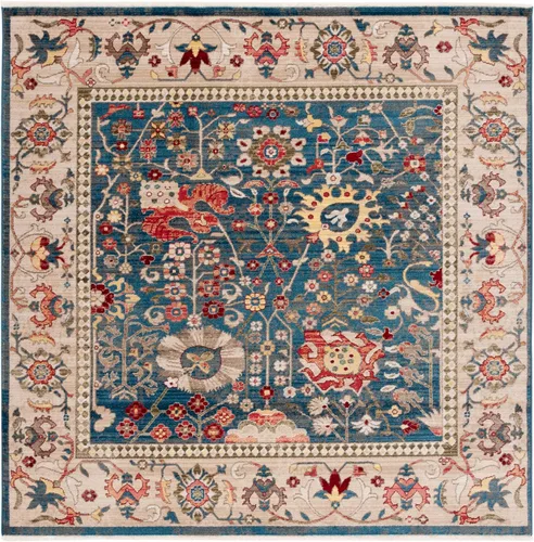 Miniatura 13 de SAFAVIEH Kashan Collection - Alfombra de área de 2 x 3 pies, color beige y gris pardo, diseño oriental tradicional, no desprende pelusa y de fácil
