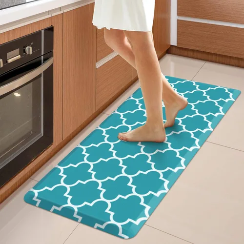 Miniatura 55 de WISELIFE - Tapete antifatiga para piso de 4/5 pulgadas, tapete de cocina antideslizante, impermeable, resistente, ergonómico, cómodo, duradero