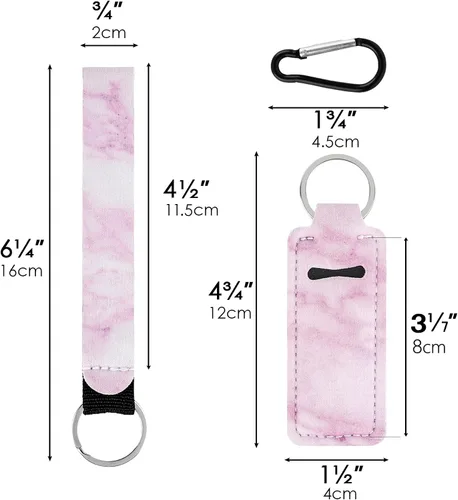 Miniatura 2 de Chapstick - Llaveros a granel, funda para lápiz labial, soporte para brillo de labios, soporte portátil para bálsamo labial con clip, soporte
