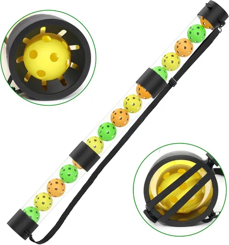 Miniatura 7 de Pickleball Ball Retriever & Ball Hopper Storage con correa Pickle Balls Tubo Pickup