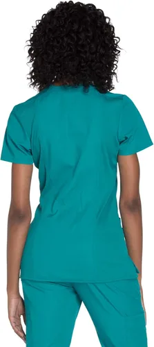 Miniatura 2 de Cherokee Women's Workwear Originals Mock Wrap Scrubs Shirt