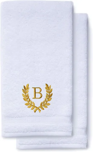 Miniatura 65 de Toallas de mano decorativas y con monograma para baño, cocina, maquillaje Regalo personalizado para boda-nupcial Toalla turca de lujo