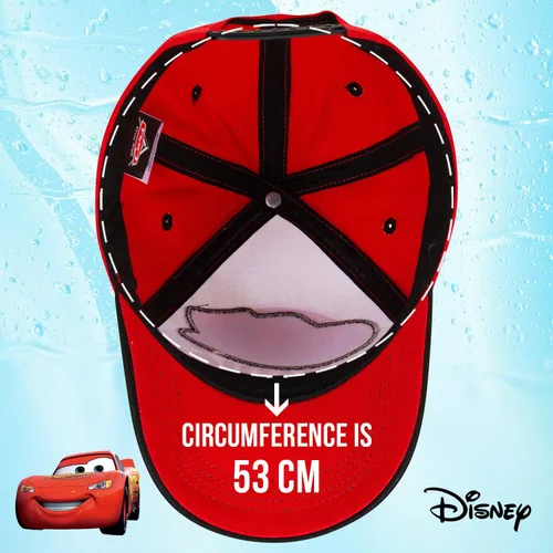 Miniatura 5 de Disney Gorra de béisbol Rust eze Lightning McQueen Cars para niños pequeños, de 4 a 7 años, Relámpago