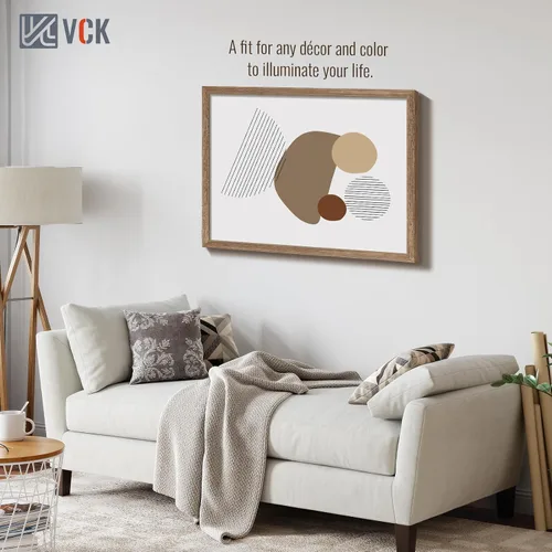 Miniatura 21 de VCK Marcos para póster de madera maciza de 22.375 x 34 pulgadas, marco de fotos A1 negro con montaje en pared, paquete de 3