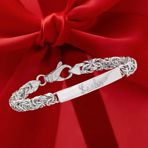 Miniatura 3 de Ross-Simons Italian Sterling Silver Byzantine Bar Bracelet