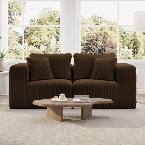 Miniatura 13 de Novilla 141" Sofá seccional modular, sofá seccional moderno en forma de nube con soporte Smarts Coil™, sofá sin huesos en forma de U para sala