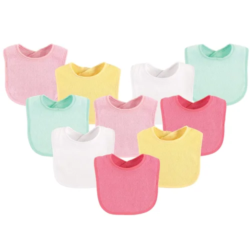 Miniatura 4 de Luvable Friends Baberos unisex de algodón para bebé, azul, talla única