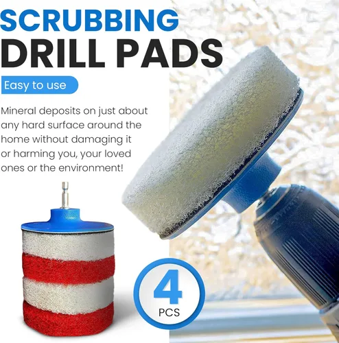 Miniatura 3 de Removedor de manchas de agua, además de cepillos y almohadillas de taladro, kit de limpieza profunda para el hogar para cocina y baño, limpiar
