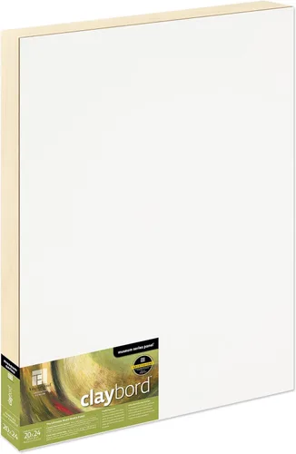 Miniatura 56 de Ampersand Art Supply Panel de pintura de madera: Serie Museo Claybord, 10 "x 10", 2" Perfil con acunado Perfil con cuna de 2