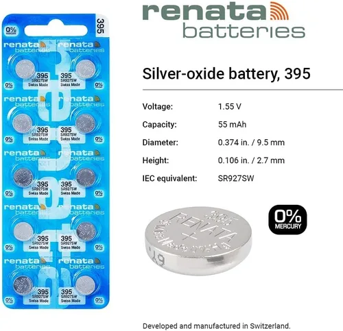 Miniatura 3 de Renata Watch Battery 395 (paquete de 2)