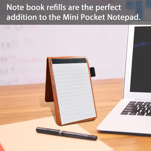 Miniatura 3 de 6 piezas de recambios para bloc de notas de 3 x 5 pulgadas, mini cuaderno de notas en blanco con 30 hojas cada bloc, papel rayado de reglas