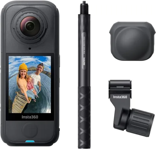 Miniatura 21 de Insta360 X4 Air Kit de inicio - Cámara 360 de 8K y 165g ligera, palo de selfie invisible, lentes reemplazables, dispara primero y enmarca después