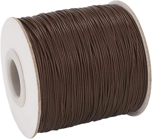 Miniatura 15 de Craftdady - Hilo encerado, Algodón, marrón (CoconutBrown), 1mm