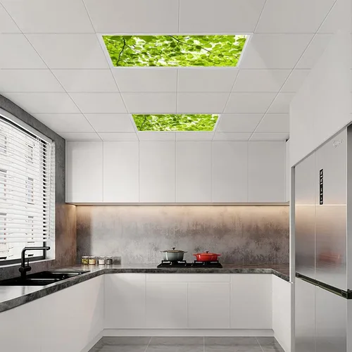 Miniatura 5 de 2 cubiertas de luz fluorescente para luces de techo, cubiertas magnéticas de luz de hojas de primavera con 10 imanes, filtros de luz fluorescentes