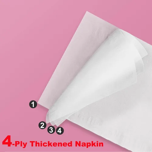 Miniatura 6 de Paquete de 6, tejido facial pequeño y suave, papel higiénico, servilleta desechable, funda de bolsa no caja, papel facial blanco, material fibra
