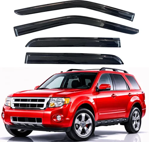 Miniatura 129 de KPY Visor de ventana compatible con Hyundai Tucson 2021-2025, 4 piezas de deflector de ventilación para ventana lateral, estilo Mugen, protector
