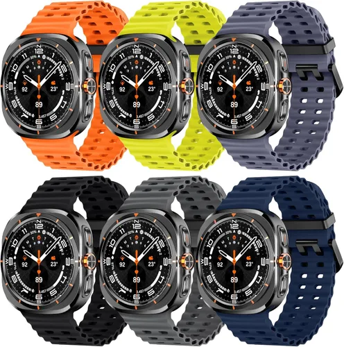 Miniatura 16 de Acextro Paquete de 6 Correas Deportivas Marinas Compatibles con Galaxy Watch Ultra de 47 mm (2025/2024), Correas para Reloj Samsung Watch 7 Ultra
