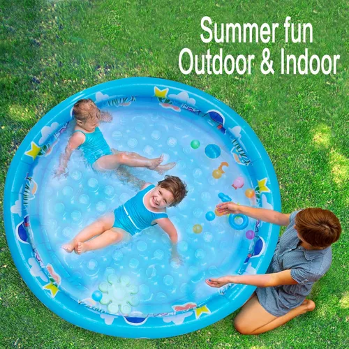 Miniatura 3 de Piscina infantil de 3 anillos para niños pequeños, 48"X12", piscina para niños, piscina inflable de pelotas para bebés, piscina pequeña para bebés