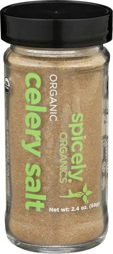 Spicely Tarro orgánico de sal de apio, 2.4 oz