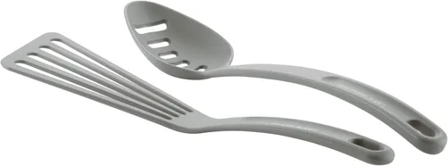Miniatura 6 de Rachael Ray Get Cooking! Juego de ollas y sartenes antiadherentes, incluye bandeja para hornear y herramientas de cocina, 12 piezas, color gris