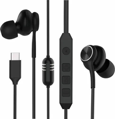 Auriculares con cable USB-C intrauriculares, con 3 años de garantía, con tarjeta de sonido de alta fidelidad, 5 modos de audio, baja latencia para