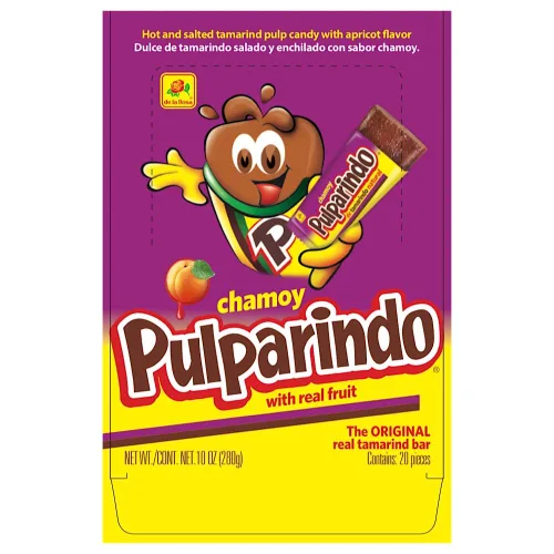 Miniatura 2 de De la Rosa Pulparindo 20 unidades, caramelo de tamarindo (CHAMOY)