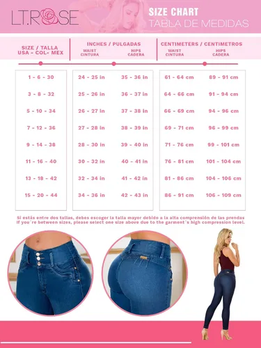 Miniatura 3 de LT.ROSE - Pantalones colombianos con levantamiento de glúteos, levanta cola
