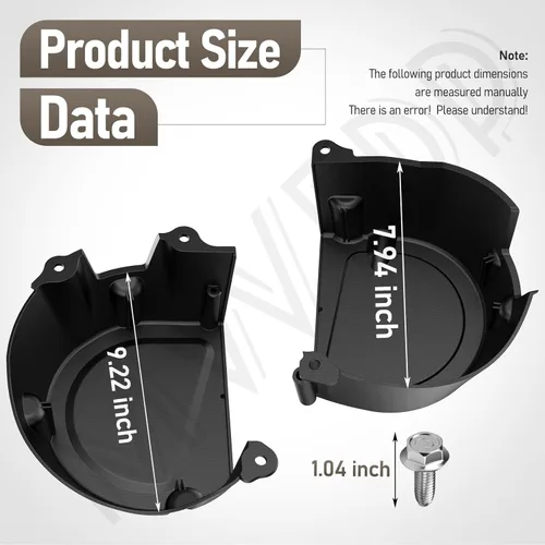 Miniatura 7 de GY21084C GY21773 GY21084 GX22456 Escudo LH/RH con tornillos compatibles con tractores John D-eere 107S, D100, D105, D110, D120, D125, D130 Series