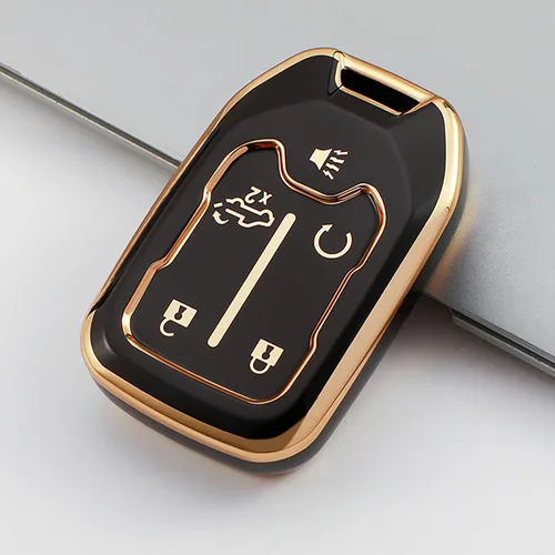 Miniatura 3 de Funda para llavero GMC con llavero de TPU suave, funda para llave compatible con GMC Sierra 1500 2500HD 3500HD Terrain Acadia 2019-2023, para Chevy