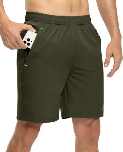 Miniatura 2 de TBMPOY Pantalones cortos de senderismo para hombre de 7 pulgadas, de secado rápido, atléticos, gimnasio, deportes al aire libre, entrenamiento