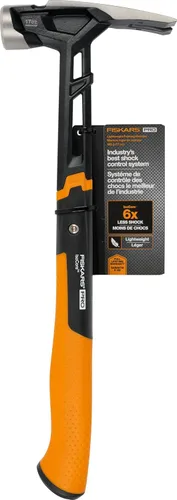 Miniatura 8 de Fiskars Pro IsoCore - Martillo de uso general de 20 oz (15.5") - con garra de extracción, agarre absorbente de impactos y iniciador magnético
