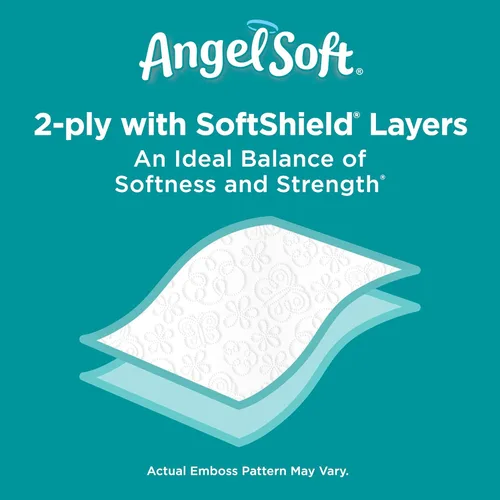 Miniatura 3 de Angel Soft, Papel higiénico, 12 megarrollos, 12 rollos