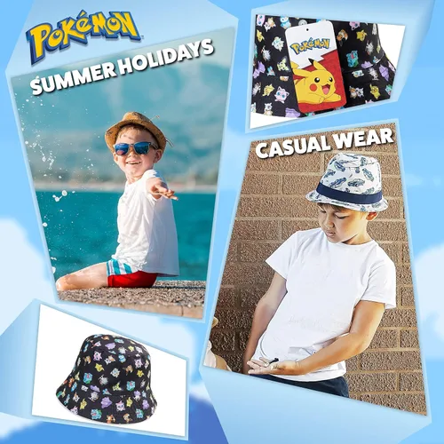 Miniatura 6 de Pokemon Gorra de béisbol para niños y niñas, unisex, Pikachu, correa ajustable, accesorios de verano