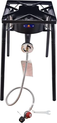 ARC 200,000BTU Estufa de Propano Portátil para Exteriores, Quemador de Campamento de Propano, con Patas Removibles, Ideal para Woks, Sarténes y Ollas
