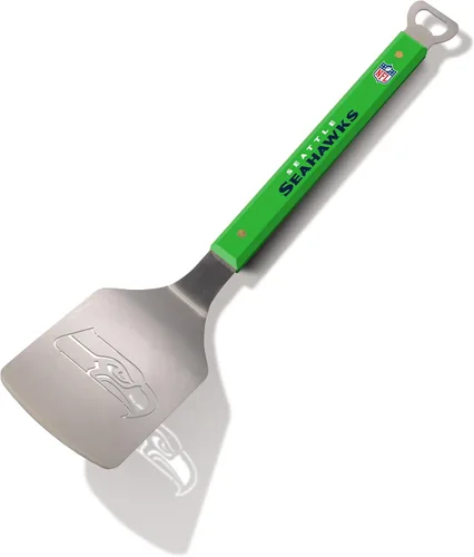 Miniatura 25 de YouTheFan NFL Sportula (espátula) de acero inoxidable de 18 pulgadas con abrebotellas