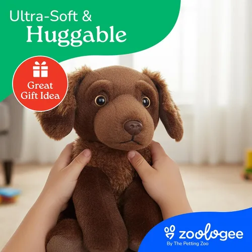 Miniatura 6 de The Petting Zoo Chesapeake Retriever - Peluche de perro de peluche, regalos para niños, juguete de peluche marrón de 9 pulgadas