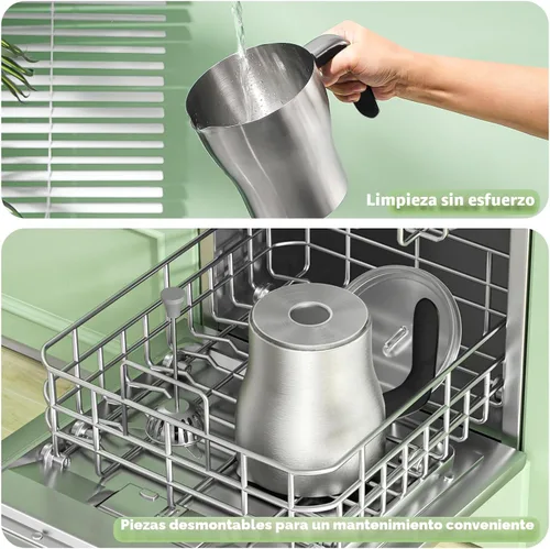Miniatura 7 de Maestri House Espumador de Leche, Temperatura Variable y Grosor de Espuma DualFro 600 Espumador de Leche Vaporizador, Calentador de Leche