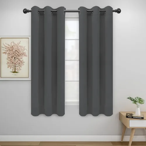 Miniatura 132 de Easy-Going - Cortinas opacas para dormitorio, aislamiento térmico sólido con ojales, cortinas de ventana para reducción de ruido, cortinas
