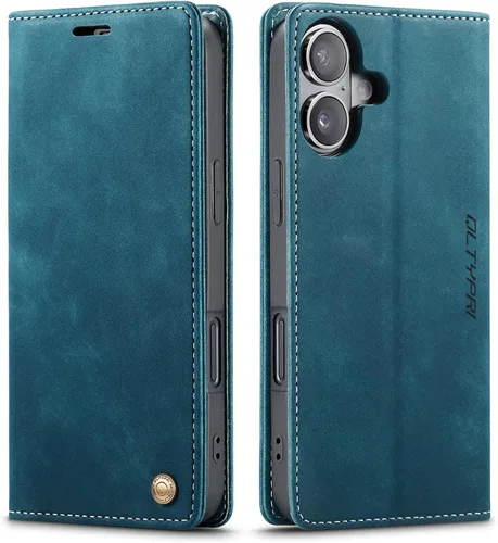 Miniatura 34 de QLTYPRI Para iPhone Air Case Wallet Con Tarjetero, Vintage PU Cuero Kickstand Cierre Magnético A Prueba De Golpes Folio Libro Funda Para IPhone 17