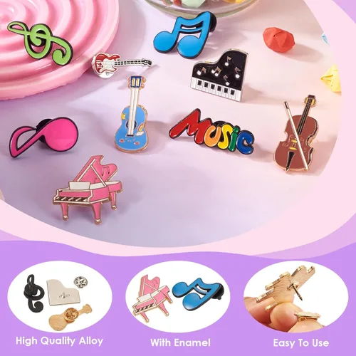 Miniatura 55 de Pandahall - Broches esmaltados de aleación con varios temas, broche de solapa, juego de pines esmaltados