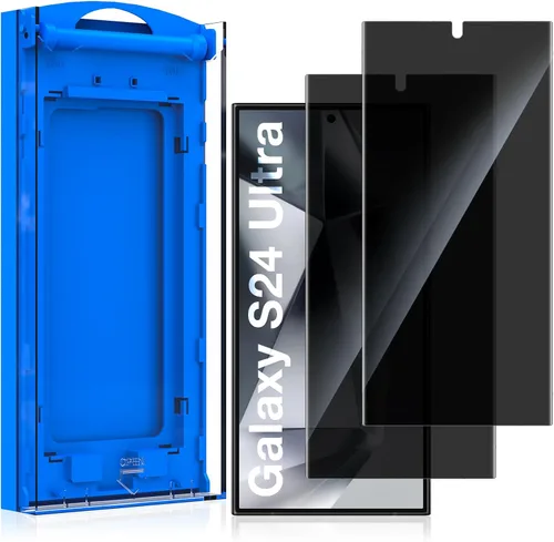 Miniatura 10 de KUZOOM Paquete de 2 protectores de pantalla antiespía para Samsung Galaxy S22 Ultra 5G de 6.8 pulgadas, película protectora de pantalla curva 3D