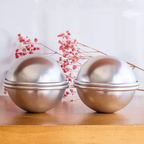 Miniatura 7 de 20 piezas, 10 juegos de moldes para bombas de baño, moldes para jabón y prensas para bombas de baño para suministros de fabricación DIY