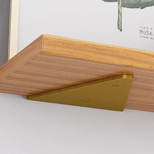 Miniatura 3 de Soporte de estante flotante 4 piezas para pequeños estantes flotantes de madera, soportes de estante de 4 x 3 pulgadas con tornillos de anclaje de 2