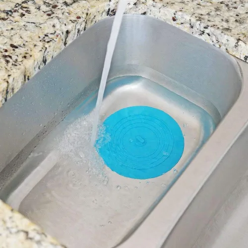 Miniatura 6 de Juego de tapones de drenaje de silicona para fregadero, paquete de 2 tapones extra anchos de 6 pulgadas para fregaderos de cocina, trituradores